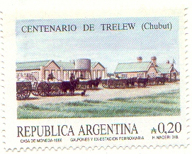 Estampilla del Centenario de Trelew - 1986