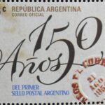Estampilla 150 Años del Primer Sello Postal Argentino