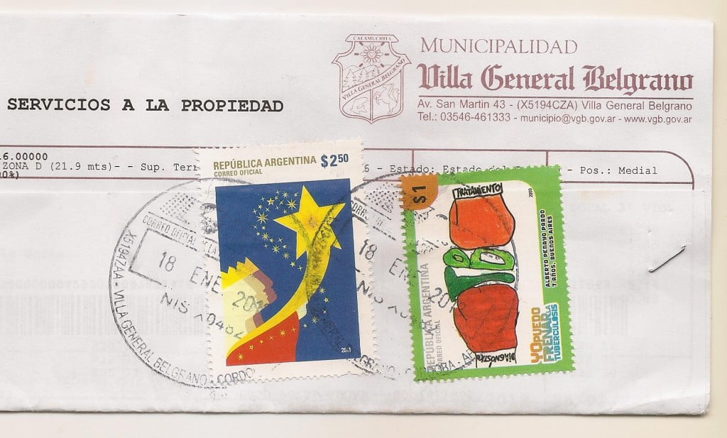 Carta Circulada Villa Gral Belgrano