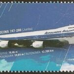 Vuelo inaugural Buenos Aires - Madrid de Boeing 747-200 (Jumbo) de Aerolíneas Argentinas
