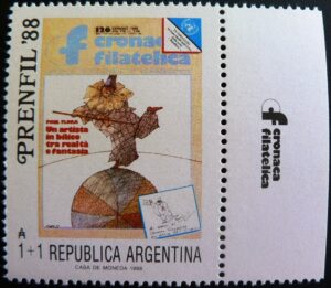 Sello Postal Conmemorativo de la Exposición Prenfil 1988