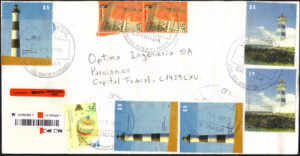 Carta Circulada en Ciudad de Buenos Aires con Serie Faros - Febrero 2011