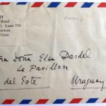 Carta Circulada Real enviada desde Taiwan a Punta del Este (Uruguay)