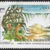 América - UPAEP - Año 1990 - Viñeta: Hamelia Erecta - Cataratas del Iguazú