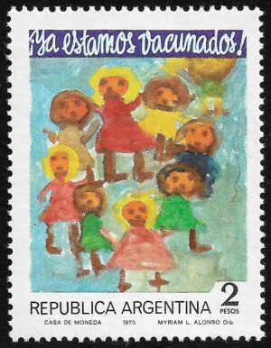 Concurso Diseño Infantil - 26 de abril de 1975 - Vacunación