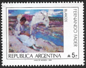 Fernando Fader - Blancos - Año 1989 - Pintura Argentina