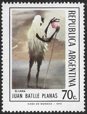 Juan Batlle Planas - El Lama - Pintura Argentina - Año 1973