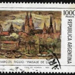 Marcos Tiglio - Paisaje de Luján - Año 1981 - Pintura Argentina