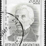 Gral José de San Martín - Viñeta Retrato en su Vejez - Año 1978