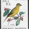 Jilguero - Aves Argentinas - Con Sobretasa "Pro Infancia" - Año 1972