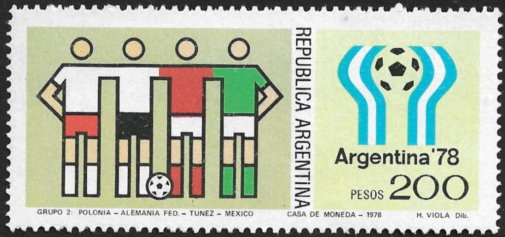 Maglie della squadra del Gruppo 2 della Coppa del Mondo 1978