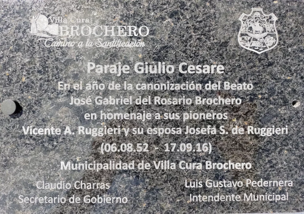 Paraje Giulio Cesare - Pilgrim's Way to Villa Cura Brochero