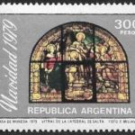 Navidad Año 1979 - Vitral de la Catedral de Salta