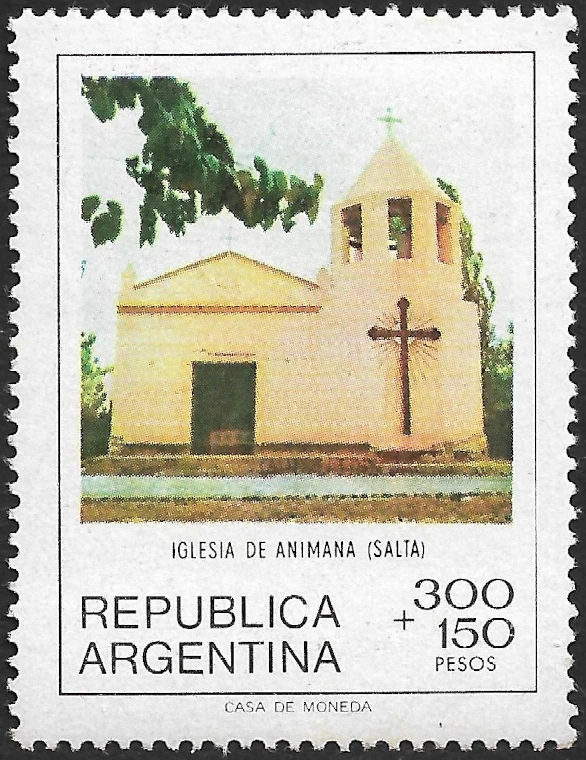 Iglesia de Animaná - Provincia de Salta - Primer Día de Emisión 3 de Noviembre de 1979