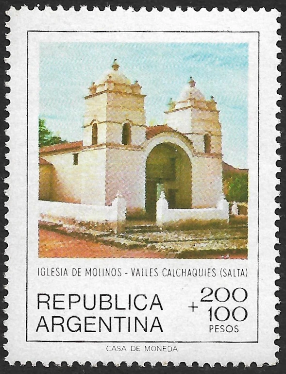 Church of Molinos - Valles Calchaquíes - Province of Salta - First Day of Issue : November 3, 1979