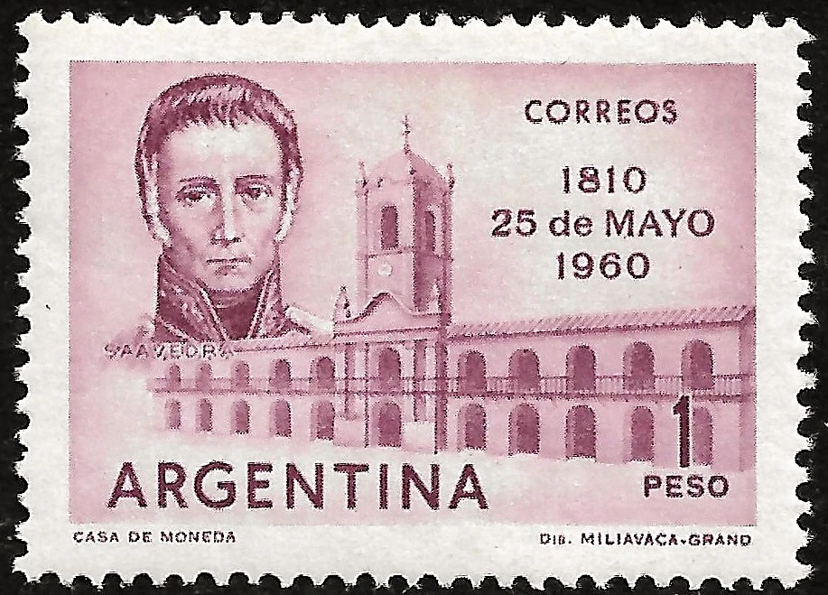 Cornelio Saavedra - 25 de Mayo de 1810 - 150 Años de la Revolución de Mayo - 1960