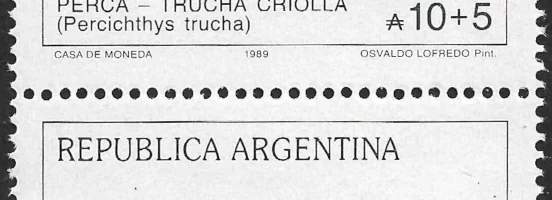 Perca Trucha Criolla - Año 1989